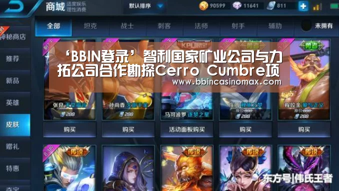 ‘BBIN登录’智利国家矿业公司与力拓公司合作勘探Cerro Cumbre项目(图1) BBIN平台